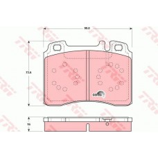 Тормозные колодки дисковые TRW GDB1318