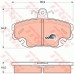 Тормозные колодки дисковые TRW GDB1332