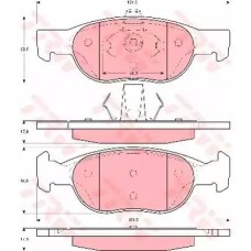 Тормозные колодки дисковые TRW GDB1382