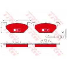 Тормозные колодки дисковые TRW GDB1386DTE