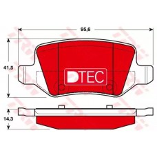 Тормозные колодки дисковые TRW GDB1481DTE