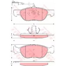 Тормозные колодки дисковые TRW GDB1486