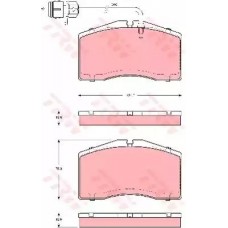 Тормозные колодки дисковые TRW GDB1506