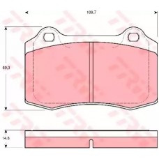 Тормозные колодки дисковые TRW GDB1513