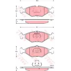 Тормозные колодки дисковые TRW GDB1533