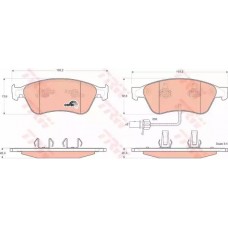 Тормозные колодки дисковые TRW GDB1553