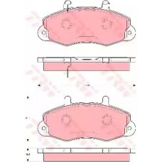 Тормозные колодки дисковые TRW GDB1572