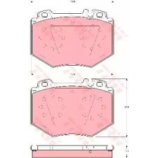 Тормозные колодки дисковые TRW GDB1575