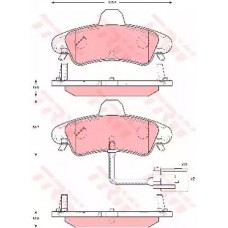 Тормозные колодки дисковые TRW GDB1581