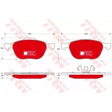 Тормозные колодки дисковые TRW GDB1583DTE