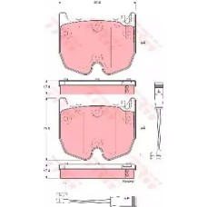 Тормозные колодки дисковые TRW GDB1599
