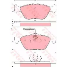 Тормозные колодки дисковые TRW GDB1602