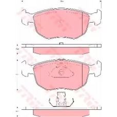 Тормозные колодки дисковые TRW GDB1618