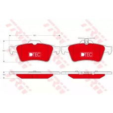 Тормозные колодки дисковые TRW GDB1621DTE