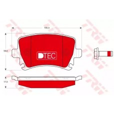 Тормозные колодки дисковые TRW GDB1622DTE