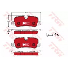 Тормозные колодки дисковые TRW GDB1632DTE