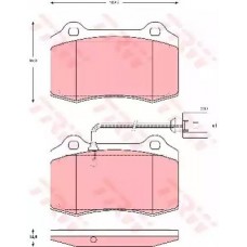 Тормозные колодки дисковые TRW GDB1644