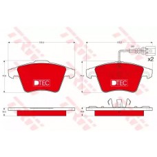 Тормозные колодки дисковые TRW GDB1651DTE