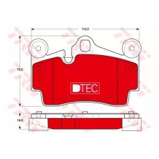 Тормозные колодки дисковые TRW GDB1653DTE