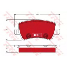 Тормозные колодки дисковые TRW GDB1685DTE