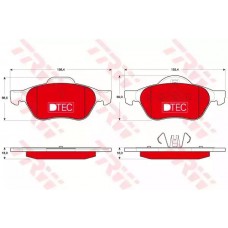 Тормозные колодки дисковые TRW GDB1687DTE