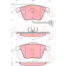 Тормозные колодки дисковые TRW GDB1689