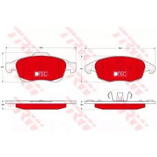 Тормозные колодки дисковые TRW GDB1690DTE