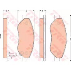 Тормозные колодки дисковые TRW GDB1713