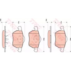 Тормозные колодки дисковые TRW GDB1717
