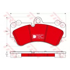 Тормозные колодки дисковые TRW GDB1720DTE