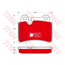 Тормозные колодки дисковые TRW GDB1722DTE