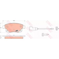 Тормозные колодки дисковые TRW GDB1725