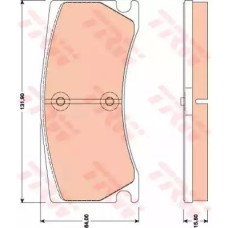 Тормозные колодки дисковые TRW GDB1801