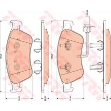 Тормозные колодки дисковые TRW GDB1811