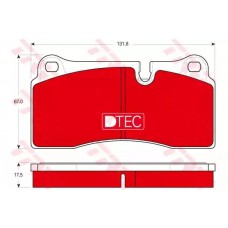 Тормозные колодки дисковые TRW GDB1816DTE