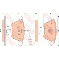 Тормозные колодки дисковые TRW GDB1832