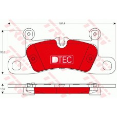 Тормозные колодки дисковые TRW GDB1875DTE