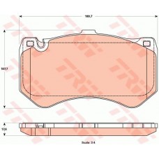 Тормозные колодки дисковые TRW GDB1907