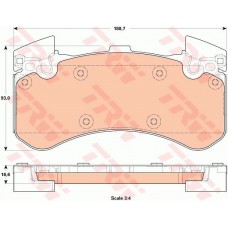 Тормозные колодки дисковые TRW GDB1911