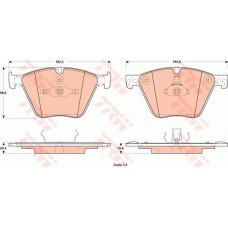 Тормозные колодки дисковые TRW GDB1915