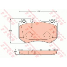 Тормозные колодки дисковые TRW GDB2078