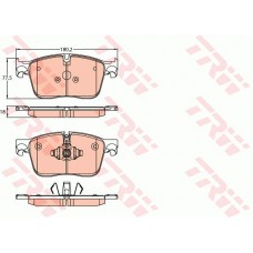 Тормозные колодки дисковые TRW GDB2145