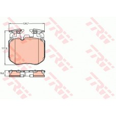 Тормозные колодки дисковые TRW GDB2147