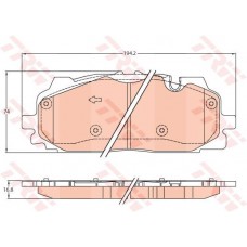 Тормозные колодки дисковые TRW GDB2158