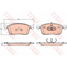 Тормозные колодки дисковые TRW GDB2169