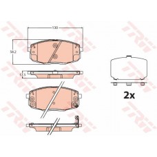 Тормозные колодки дисковые TRW GDB2192