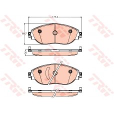 Тормозные колодки дисковые TRW GDB2219