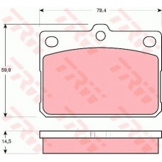 Тормозные колодки дисковые TRW GDB295