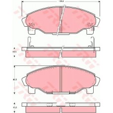 Тормозные колодки дисковые TRW GDB3071