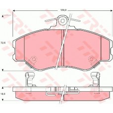 Тормозные колодки дисковые TRW GDB3089